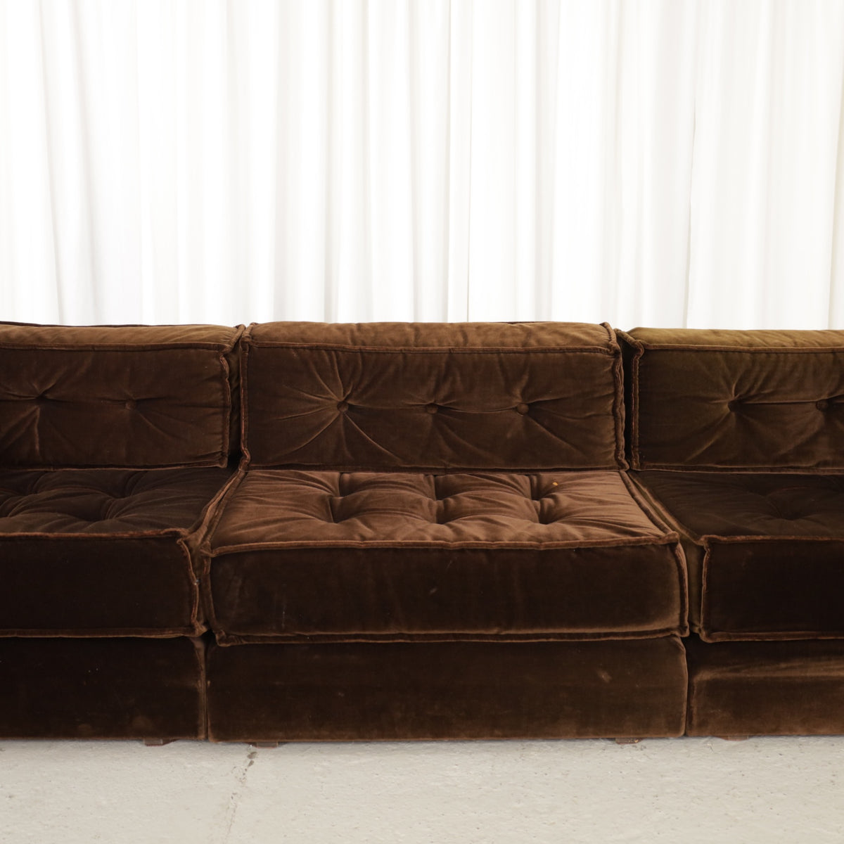 Vilka sofa arranged in an L shape