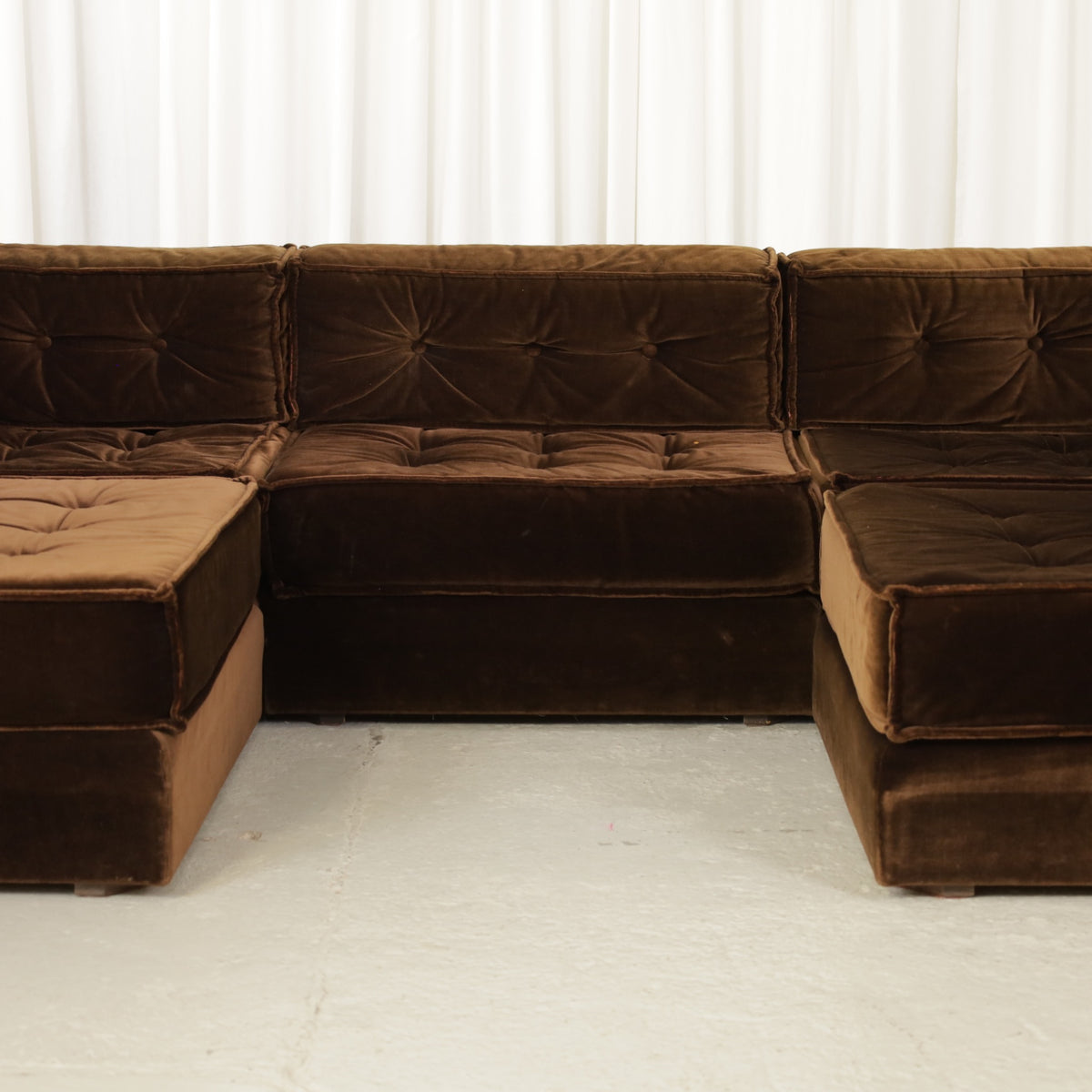Rear and side of the Vilka modular sofa